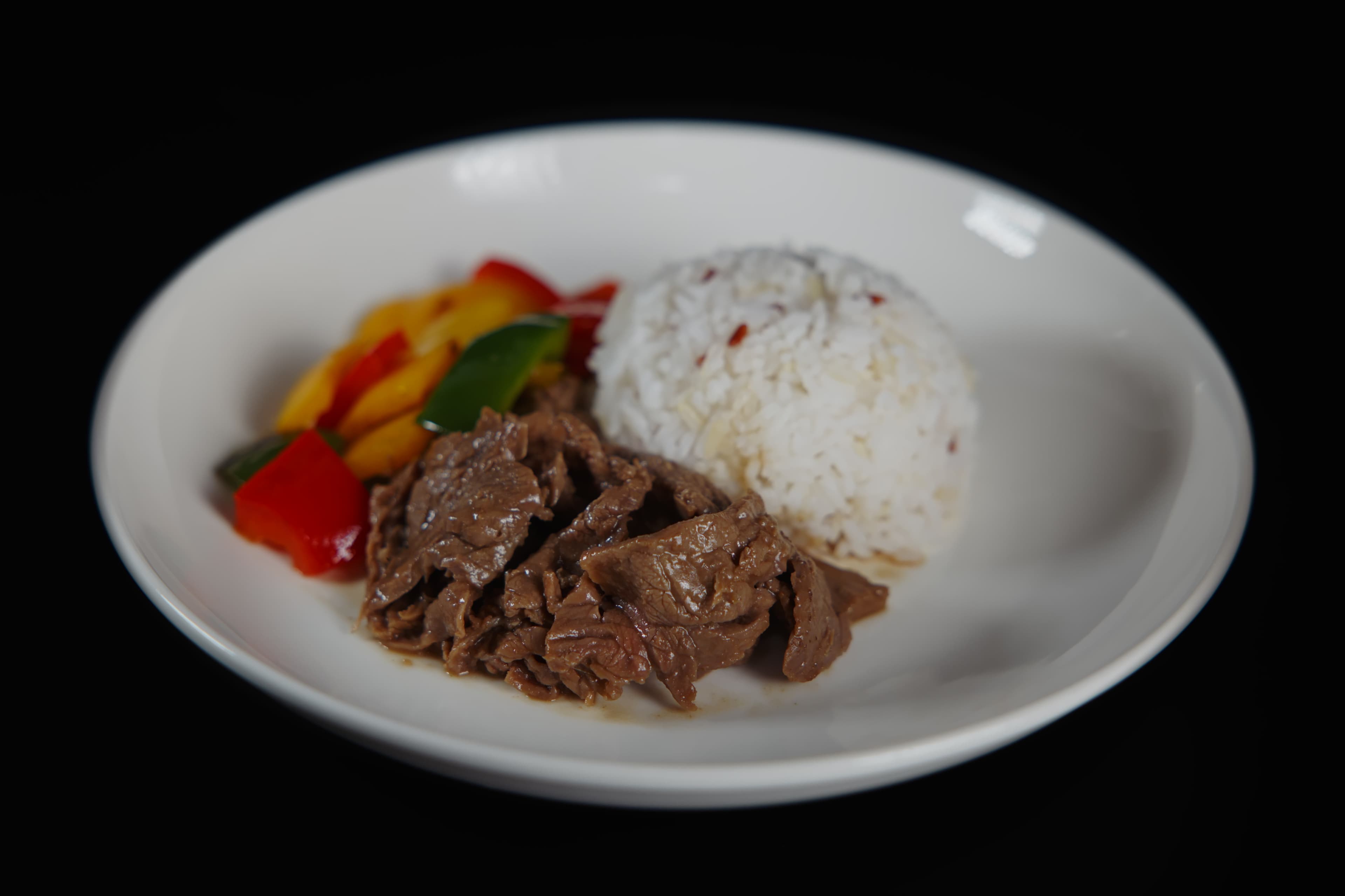 Bulgogi Beef with Bell Peppers & Rice