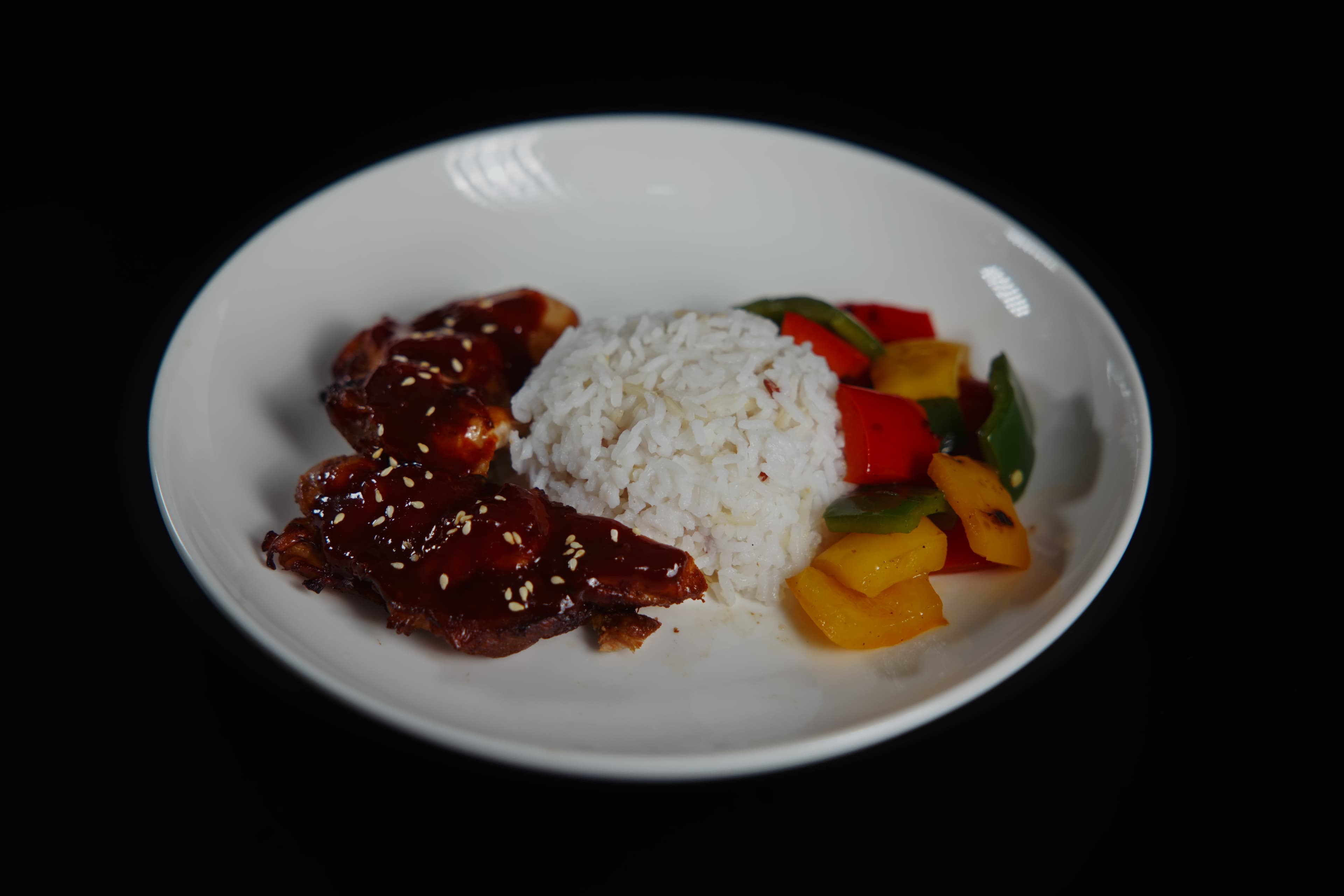 Bulgogi Chicken with Bell Peppers & Rice